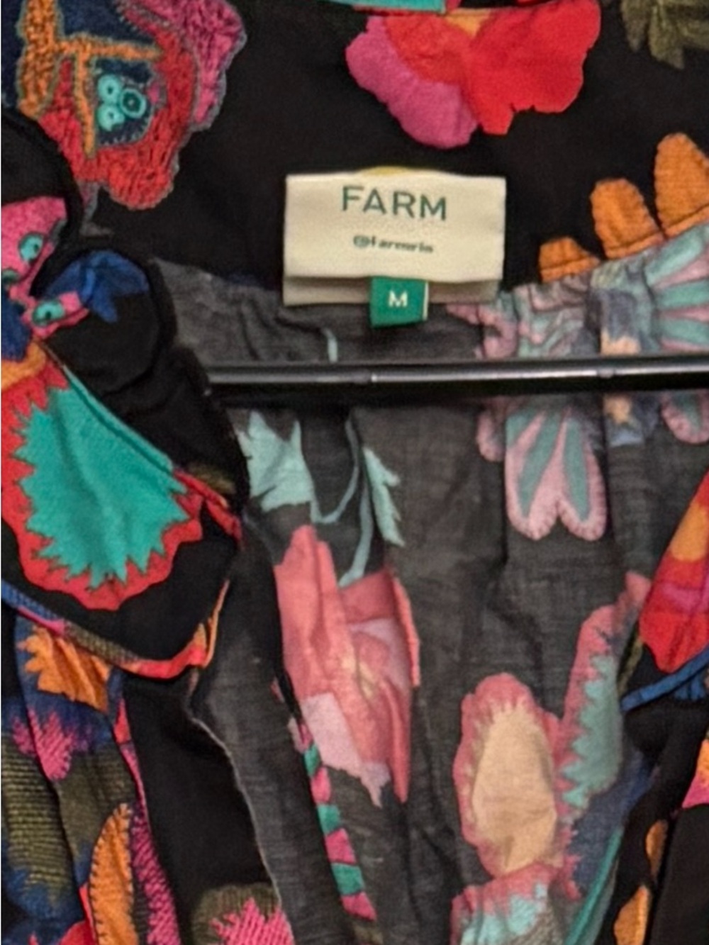 Farm Rio Lily's Garden Multicolor Floral Midi Dress - Picture 2 of 2